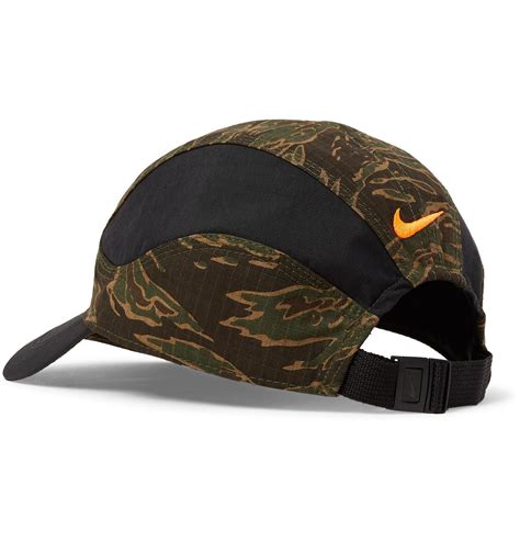 Camouflage Green Nylon Baseball Cap 